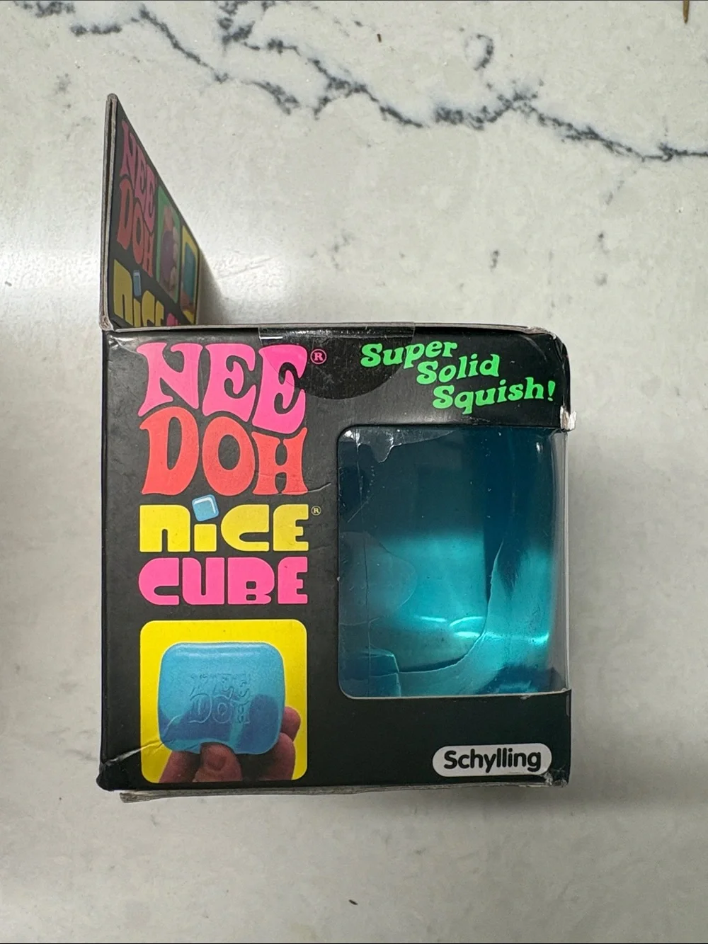 NeeDoh Nee Doh Nice Cube Blue Schylling Authentic NEW